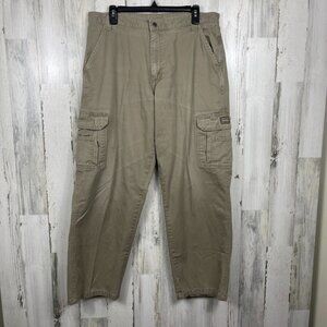 Wrangler Originals men's cargo pant tan size 34 workwear rugged outdoor grunge